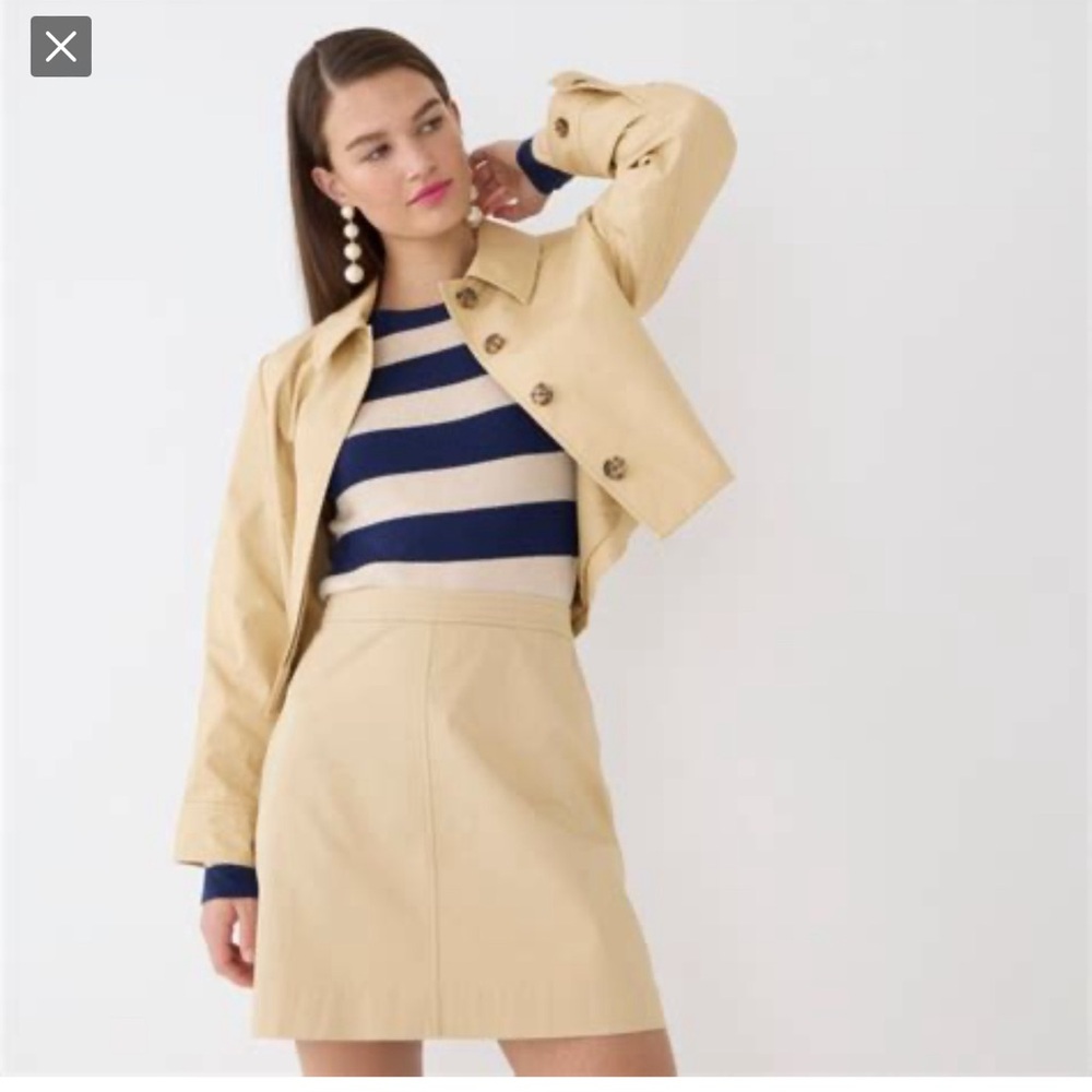 JCrew-Elana skirt, harvest flax color, size 6 NWT